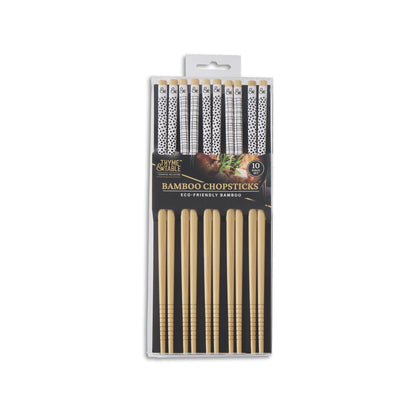 Conjunto com 10 Hashis Ecológicos | Reutilizáveis e Leves | Para Cozinha Doméstica, Viagem e Acampamento | Laváveis em Lava-Louças