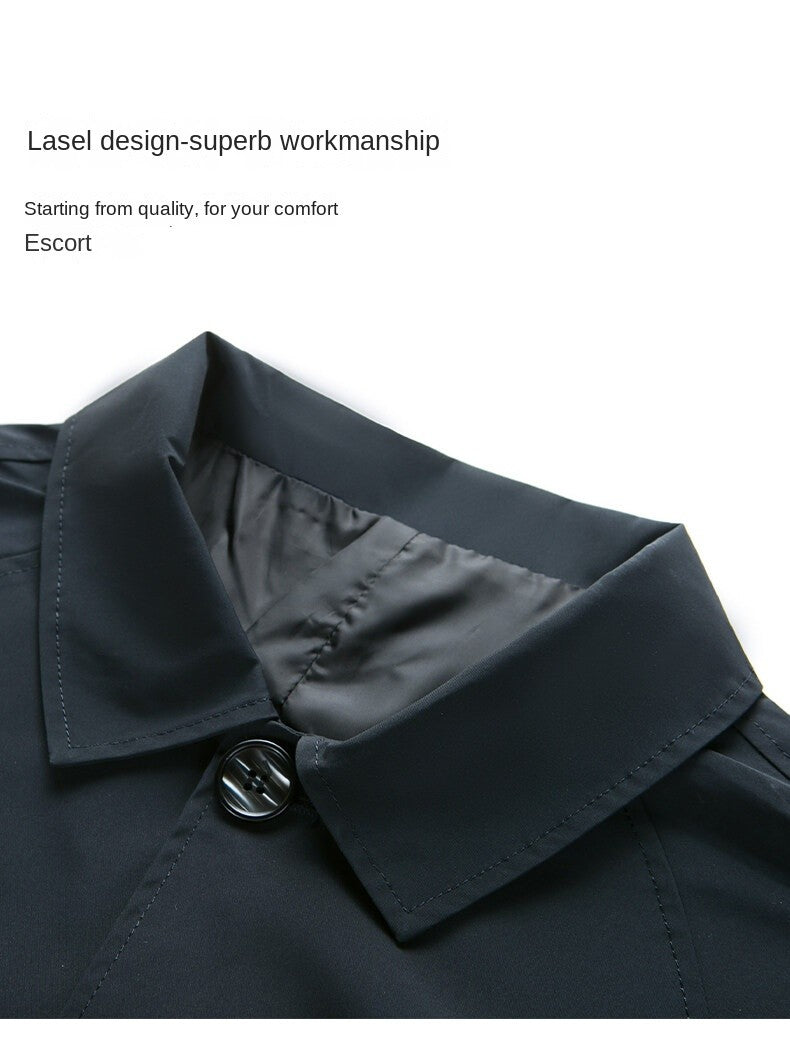 Top Quality Korean New Brand Casual Fashion Long Men Trench Coat  Windbreaker Overcoat Slim Fit Long Jacket Men Clothing