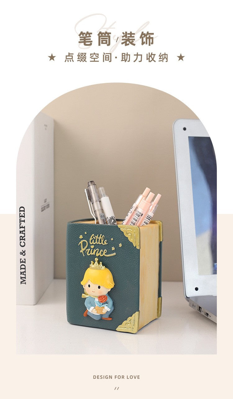 Decoração de mesa de conto de fadas em desenho animado, porta-canetas criativo para escritório, organizador de armazenamento, caixas de armazenamento para pincéis de maquiagem, presentes de festival