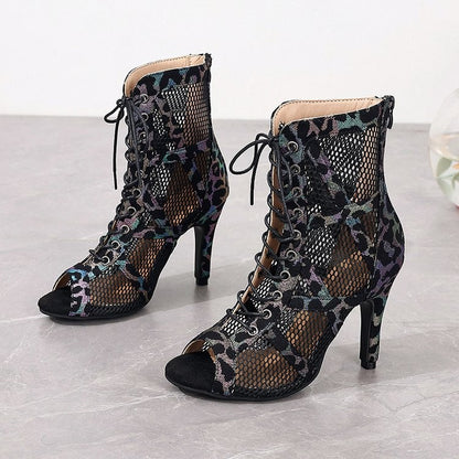 High Heels Women's Sandals New Open Toe Casual Latin Dance Shoes Girls' Ballroom Sandals Large Dance High Heels Women's Shoes 43