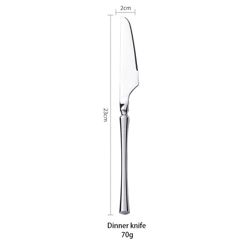 AJOYOUS Conjunto de Talheres Aço Inoxidável Polido Luxuoso Garfo Sobremesa Colher de Chá Faca Utensílios de Jantar Cozinha