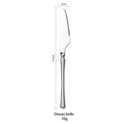AJOYOUS Conjunto de Talheres Aço Inoxidável Polido Luxuoso Garfo Sobremesa Colher de Chá Faca Utensílios de Jantar Cozinha