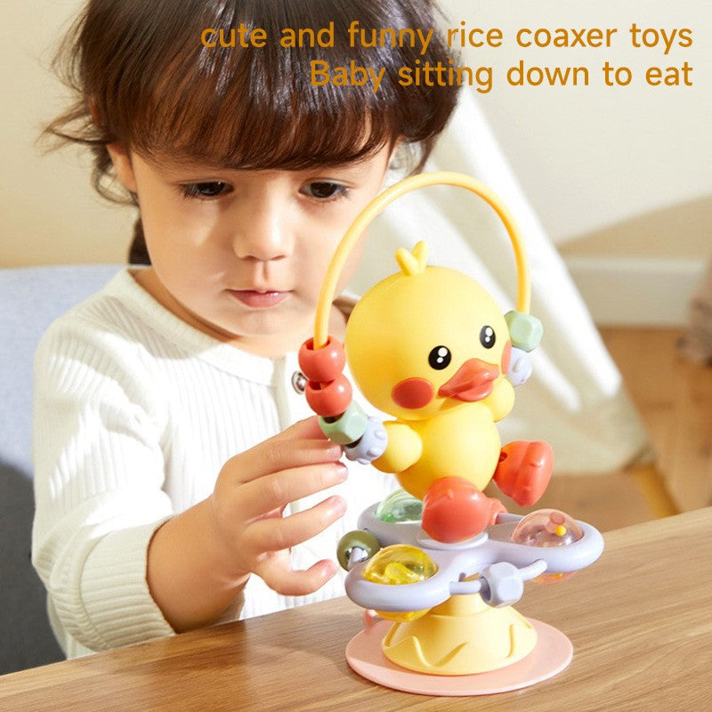 Baby High Chair Toy Rattles Set Fun Montessori Baby Dining Table Suction Cup Toys Early Development Fine Motor Skills Toy Gifts