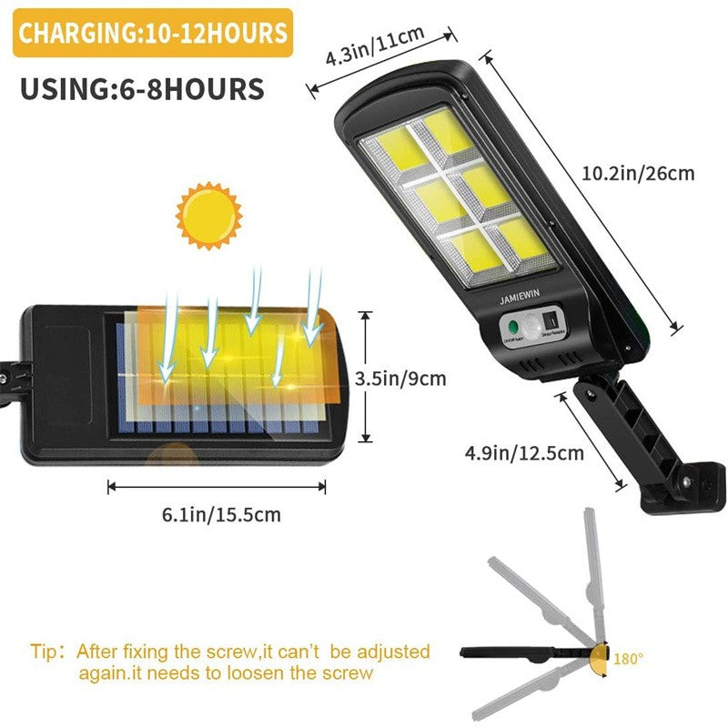 1-5 Pack Solar Street Lights Outdoor Waterproof Motion Sensor Wall LED with 3 Lighting Mode Solar Powered Lights for Garden