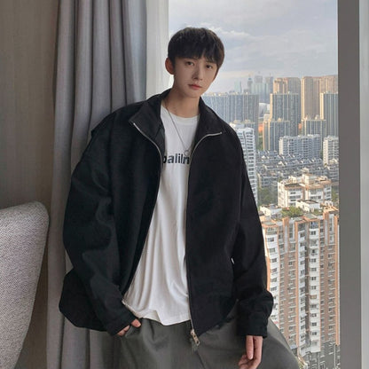 Alpha MA1 Pilot Jacket Men's Short Sleeve Stand Collar Clean Fit Outerwear High Street Style American Baseball Jacket