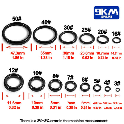 Anel Guia de Vara de Pesca 10pçs~100pçs Resistente ao Desgaste Cerâmica Kit de Reparo de Vara Anel Alconite Preto 6mm~47.3mm