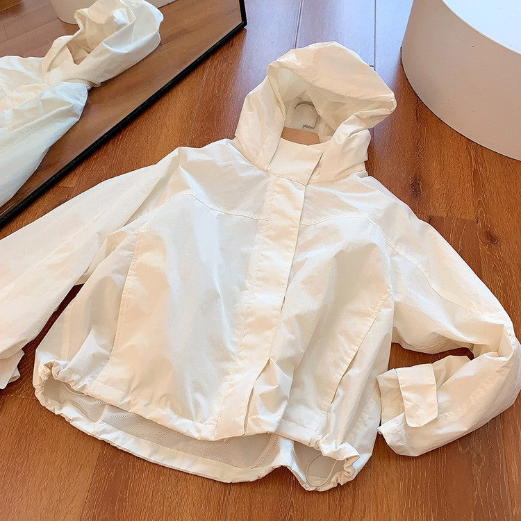 Mumaroho 2025 Autumn Winter Women Windbreaker Jacket Windproof Solid Long Sleeve Outdoor Sport Hooded Thin Coat Jacket For Women