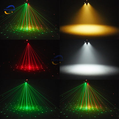 150W RGBW 4-in-1 6 Arm Moving Head Dye Bee Eye Effect Light DMX512 Remote Control DJ Disco Bar Birthday Party Christmas Stage