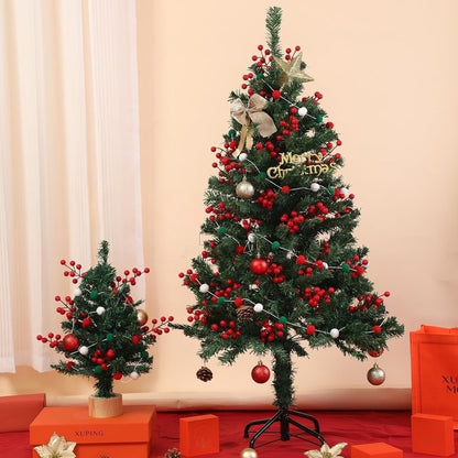 5/10/20Pcs Chritsmas Decoration Red Berry Branches Cherry Stamen For Home Decor Xmas New Year Gift Wedding Flowers Accessory