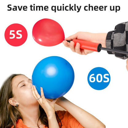 Hand Push Balloon Pump Plastic Balloon Inflater Air Pump Balloon Accessories Birthday Party Wedding Supplies Randomly Color
