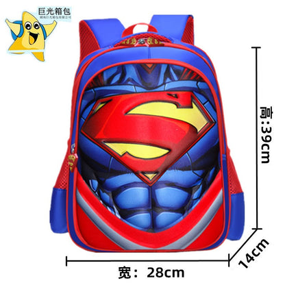 Mochila Infantil Spider King: Nylon Impermeável e Grande Capacidade para Crianças de 2 a 16 Anos