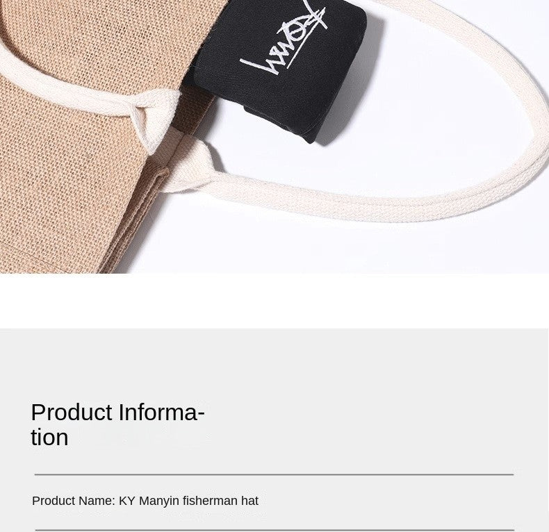 Big Head Letter Bucket Hat for Men Women XL Large Hip Hop Cap Fisherman Hat Summer Sun Hat Plus Size Panama