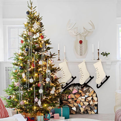 3000 Strands Icicles Iridescent Tinsel Foil Fringe Garland for Christmas Xmas Tree Graduation Party Supplies Holiday Decor