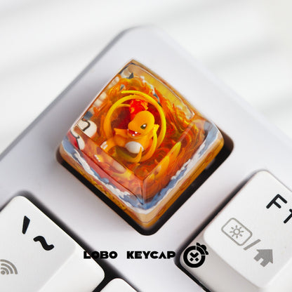 Teclas personalizadas de resina fundida com tema de Pokémon, Pikachu, Gengar para teclado mecânico - Presente personalizado