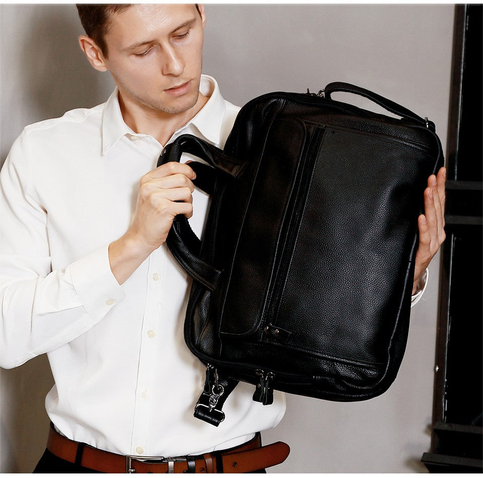 JOYIR Men Briefcases Genuine Leather Handbag 15.6"Laptop Messenger Shoulder Bag for Documents Men's Bag Business Totes 2022