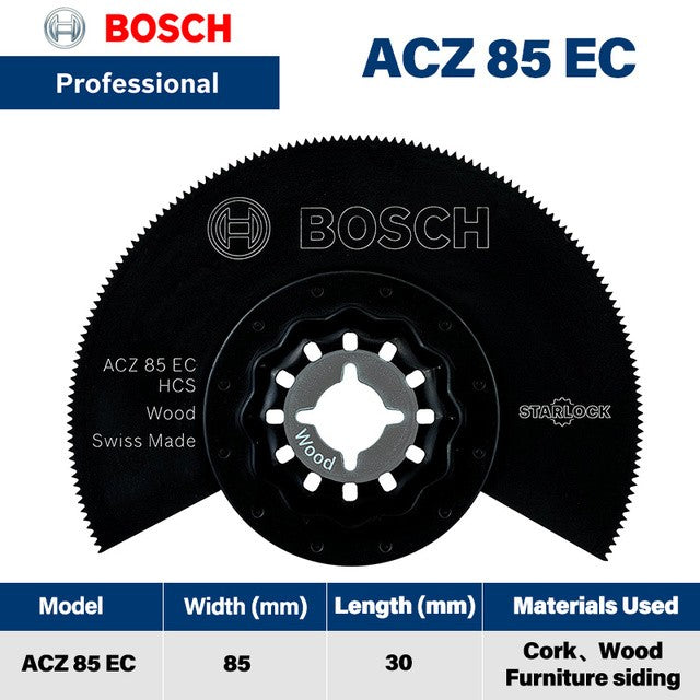 Acessórios para Máquina de Corte Multifuncional Bosch STARLOCK Acessórios Gerais para Marcenaria, Ranhura e Perfuração Série Bosch GOP