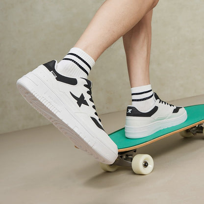 Tênis de Skate Xtep Masculino 2024 Verão Resistente ao Desgaste Sapatos de Skate Estáveis e Macios Tênis de Lazer ao Ar Livre 876319310029
