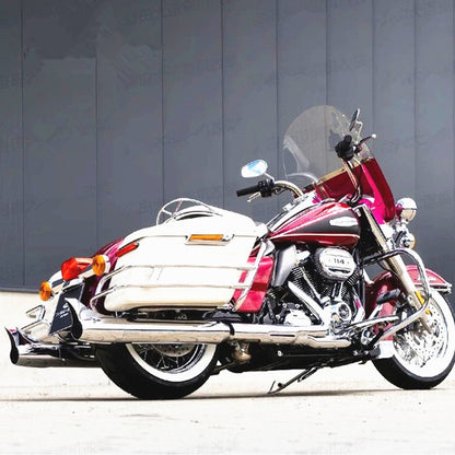 Retro Fishtail Exhaust Slip On Muffler Exhaust Pipe For Harley Touring Electra Glide Road King CVO Street Glide Road Glide 97-24