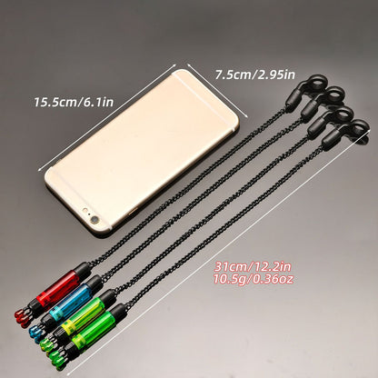 4 bobinas pendulares de pesca de carpa com caixa para indicador de alarme de pesca, melhor para o Natal, perfeito para o Dia de Ação de Graças