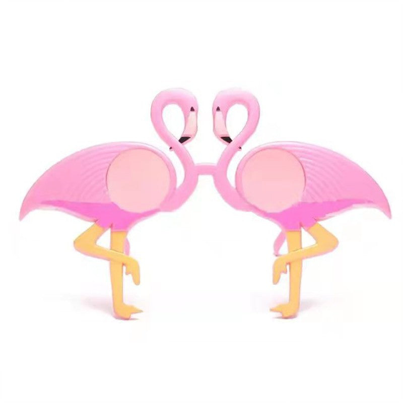 Summer Flamingos, Wine glasses Cosplay Anime Party Glasses Hawaiian Party Dress-up Beach Sunglasses Party Support Wholesale