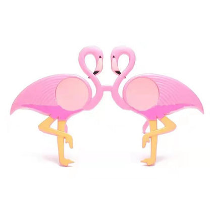 Summer Flamingos, Wine glasses Cosplay Anime Party Glasses Hawaiian Party Dress-up Beach Sunglasses Party Support Wholesale