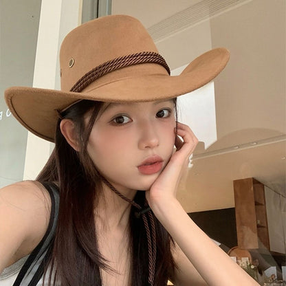 Cool Wide Brim Western Cowboy Hat Knight Hat Beach Cap Summer Sun Hat Sun Protection Cap Cycling Cap Sunscreen Cap Summer