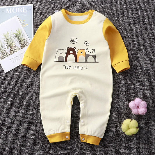 Newborn Baby Romper Girls Boys Cute Cartoon Animal stripe Clothes for Kids 0-24 months Autumn Rompers Jumpsuit Outfits Costumes