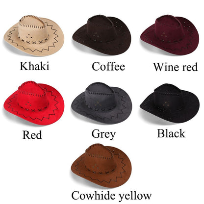 Vintage Felt Fedora Hat Fashion Panama Jazz Hat With Belt Buckle Wide Brim Cowboy Hat Daily Street Wear Wedding Party Supplies