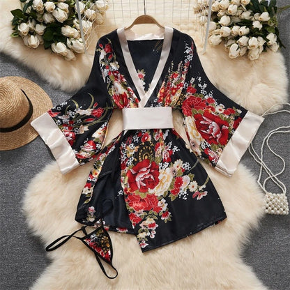 Bunny Complete Maid Cosplay Costume Set Ruffle Cosplay Vacation Halloween Outfit Halter Dress Set Outfit Costume Play Occasions