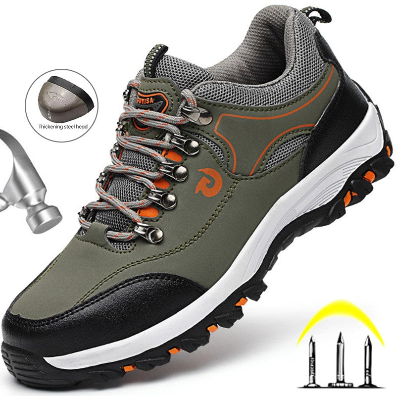 Steel Toe Shoes Men Work Safety Boots Sneakers Male Constrcution Puncture-Proof Work Safety Shoes  Man Security Boots Work Shoes
