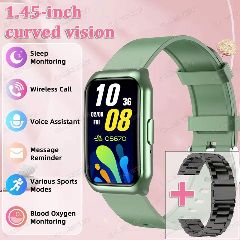 New Curved Screen Smart Watch 2025 For Health Watch Heart Rate Blood Oxygen/Pressure Sleep Monitor Sports Waterproof Smartwatch