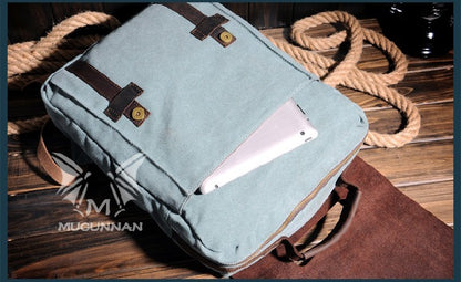 Fashion Male Backpack Leather military Canvas backpack Men backpack women school backpack school bag bagpack rucksack mochila