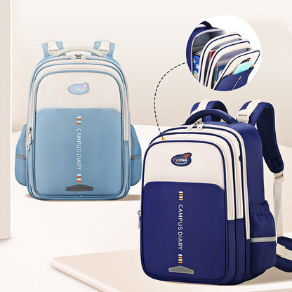 Mochila escolar estilo casual simples coreano para meninas, mochila para crianças do ensino fundamental e médio, bolsa para idades de 6 a 12 anos