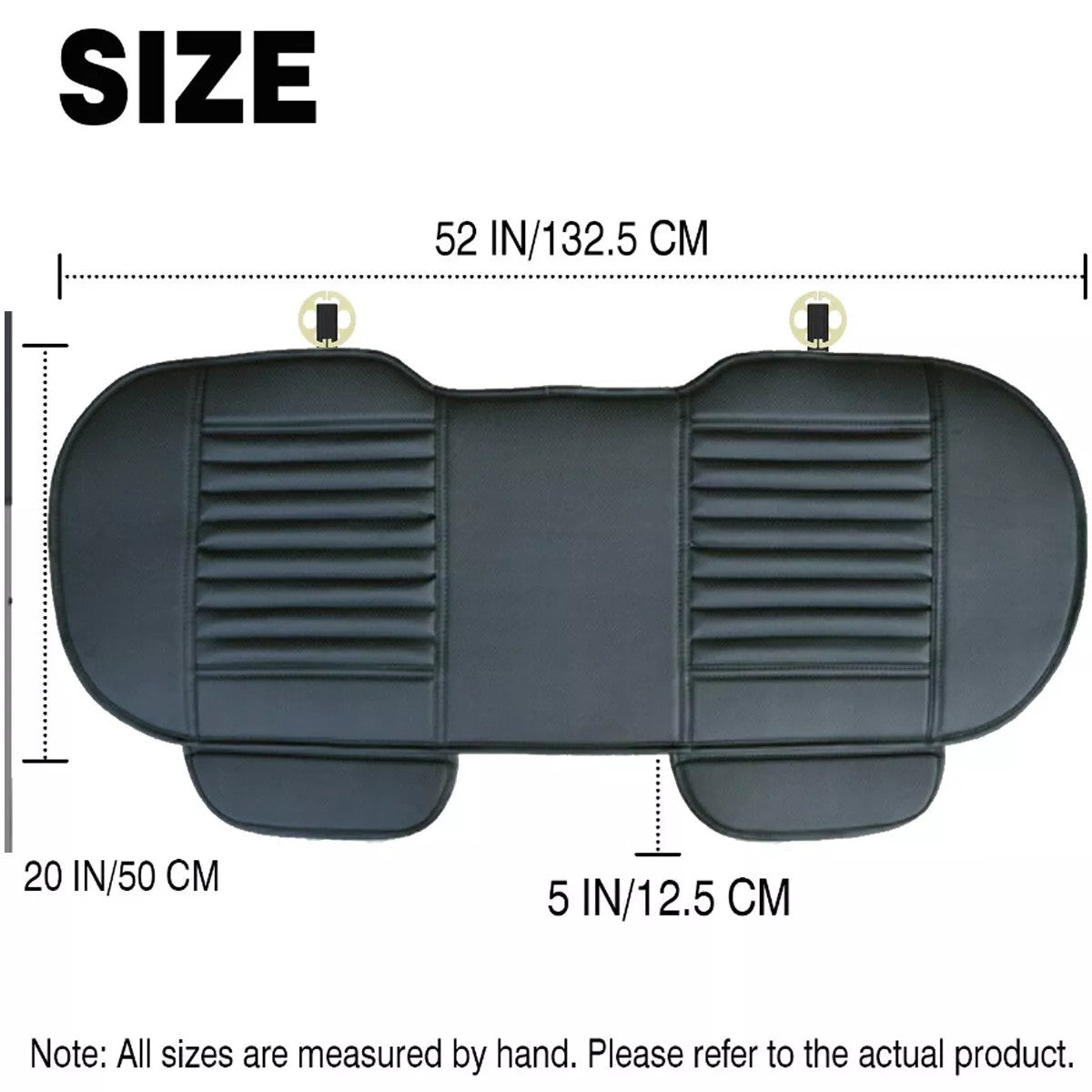 Capa para Assento de Carro de Couro PU Almofada Universal para Assento de Veículo Tapete Protetor Antiderrapante para Cadeira Superfície Impermeável e à Prova de Suor