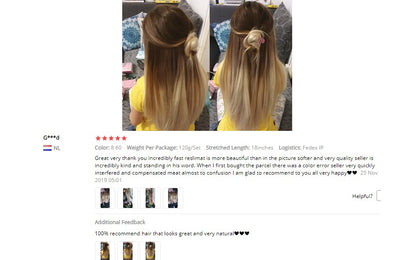Full Shine PU Clip Hair Extensions Cabelo Humano Remy 100g Extensões Invisíveis Sem Costura de Cabelo Humano Clip-In Cor Balayage Loiro