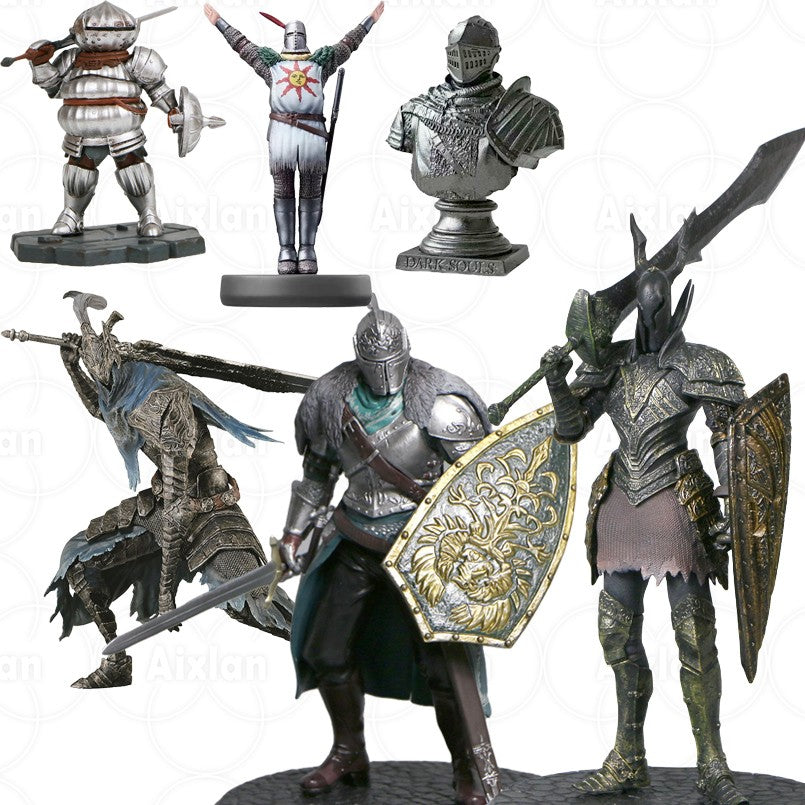 Boneco Dark Souls de 19 cm Heróis de Lordran Siegmeyer Cavaleiro Negro Faraam Artorias PVC Boneco Dark Souls Modelo Brinquedos Infantis