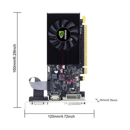SOYO Geforce GT730 4GB Graphics Card GDDR3 GPU 128Bit HDMI-compatible VGA DVI PCI-E 3.0 Placa De Video for Desktop Computer