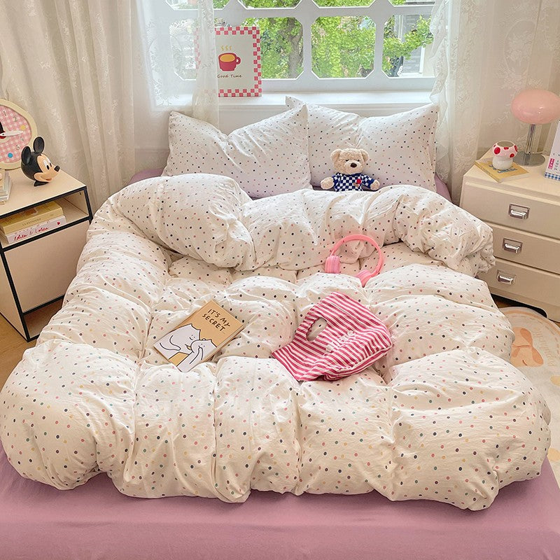 Pre-Washed Microfiber Duvet Cover Set with 2 Pillowcases - Ultra Soft Wrinkle-Resistant Bedding Set, Hypoallergenic & Breathable