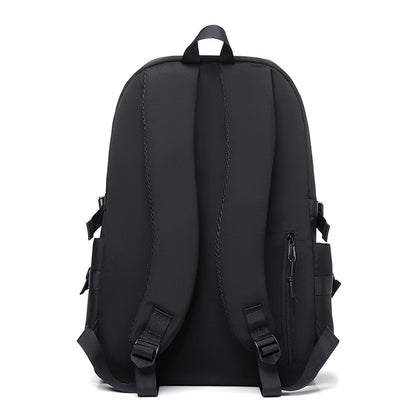 Simple solid color backpack,  travel backpack, plenty of storage space, very suitable for commuting, school, work and going out.