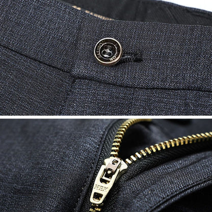 Men's Chic Business Work Hot Sale Suit Pants Middle-age Large Size 29-40 Trousers High Quality Baggy Formal Occasion Pants Male