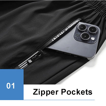 New Summer Casual Men's Shorts Quick-drying Elastic Running Gym Fitness Shorts Men Beach Short Pants Male Breathable Boardshorts