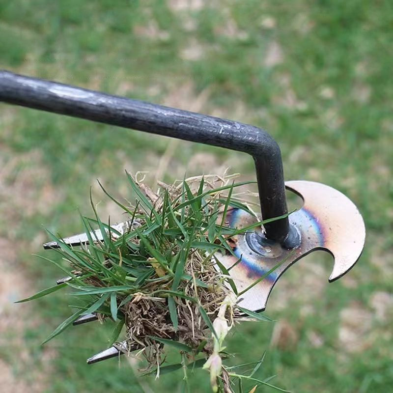 Manganese Steel Weeding Rake Double-end Rake Shovel Multi-purpose Digging Vegetables Loosen Soil Gardening Planting Hand Tools