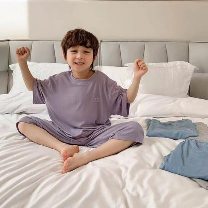 1-6 Years Solid Color Baby Clothes Set Summer Modal Newborn Baby Boys Girls Clothes 2PCS Baby Pajamas Unisex Kids Clothing Sets