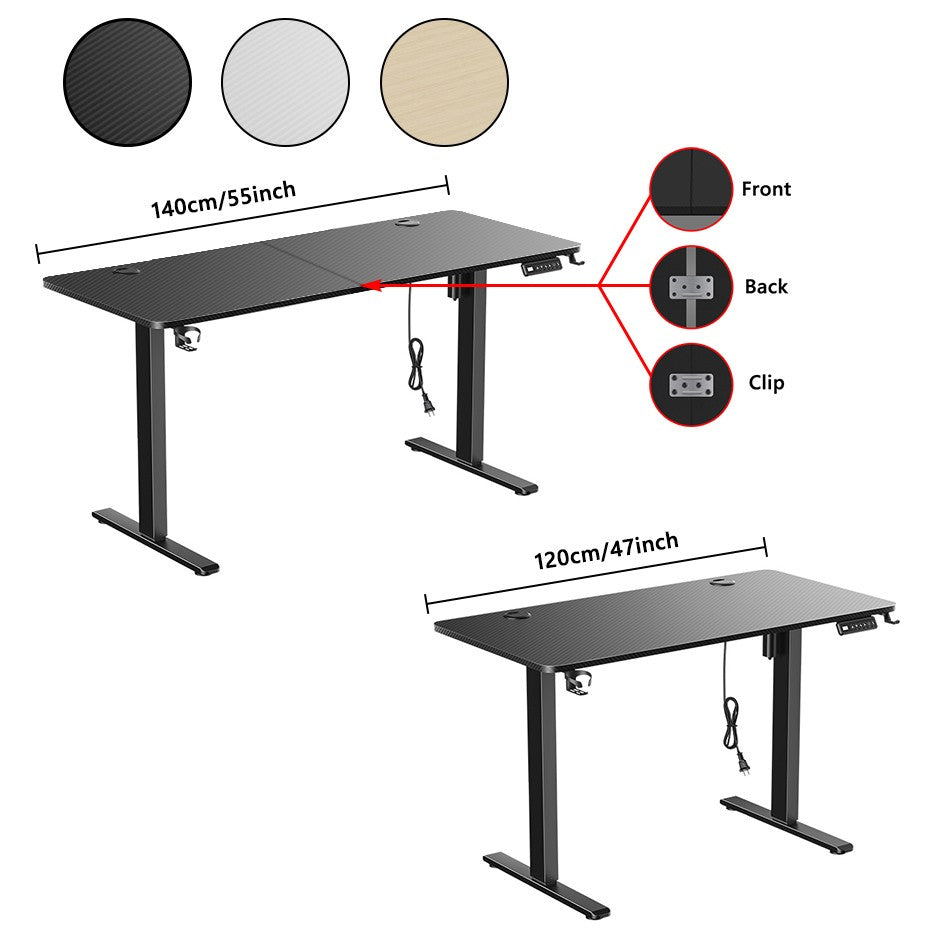 Mesa de Trabalho com Altura Ajustável, Elétrica, para Sentar e Ficar em Pé, Mesa para Computador com Motor Moderno, para Jogos, Mesa para Escritório Doméstico