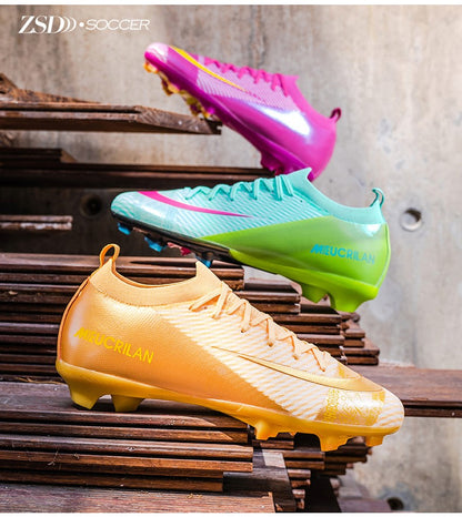 New Men Soccer Shoes TF/FG Society Match Cleats Football Field Boots Indoor Professional Training Original Women Football Shoes