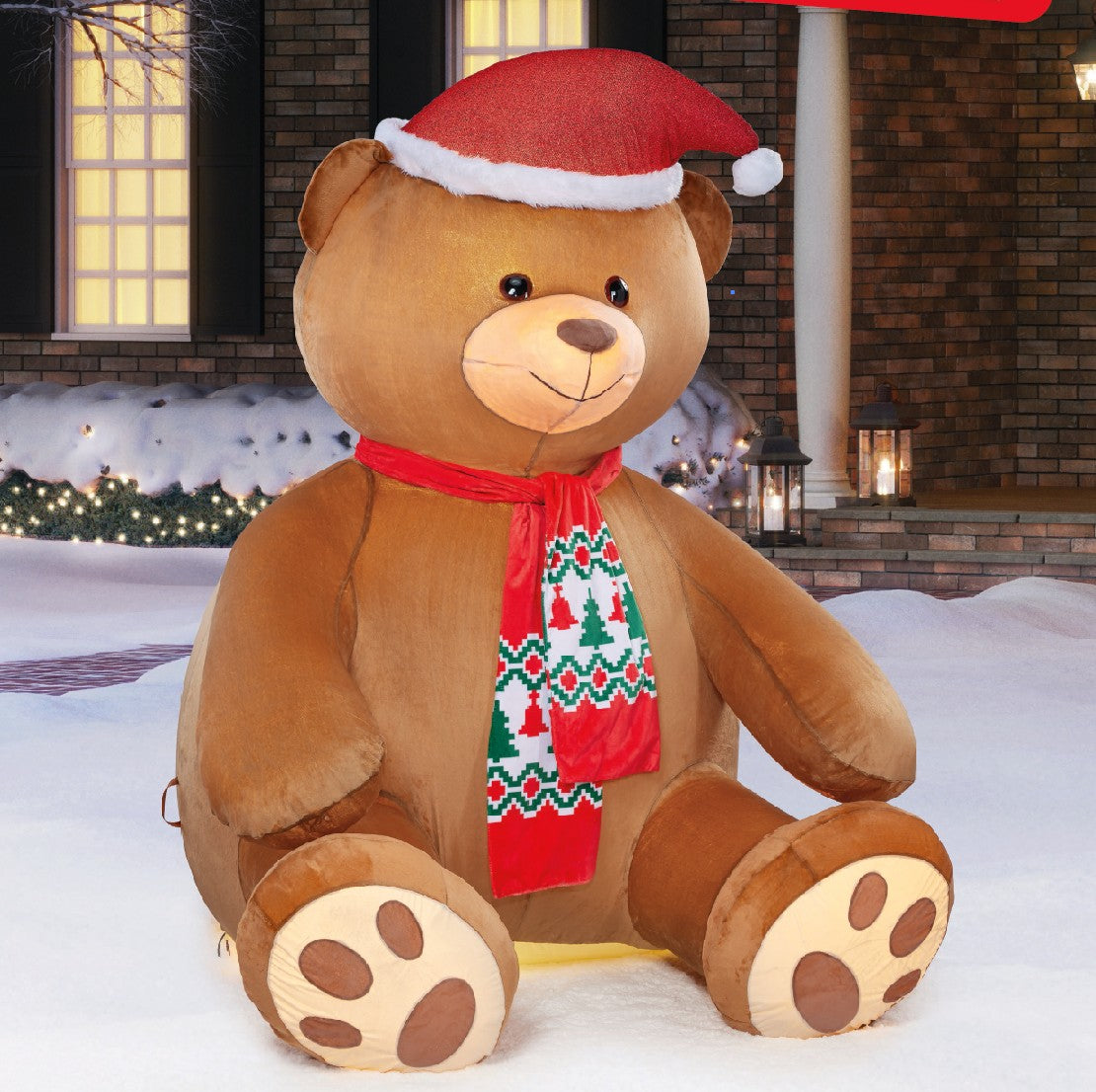 8ft Tall (245cm) Christmas Inflatable Christmas Bear