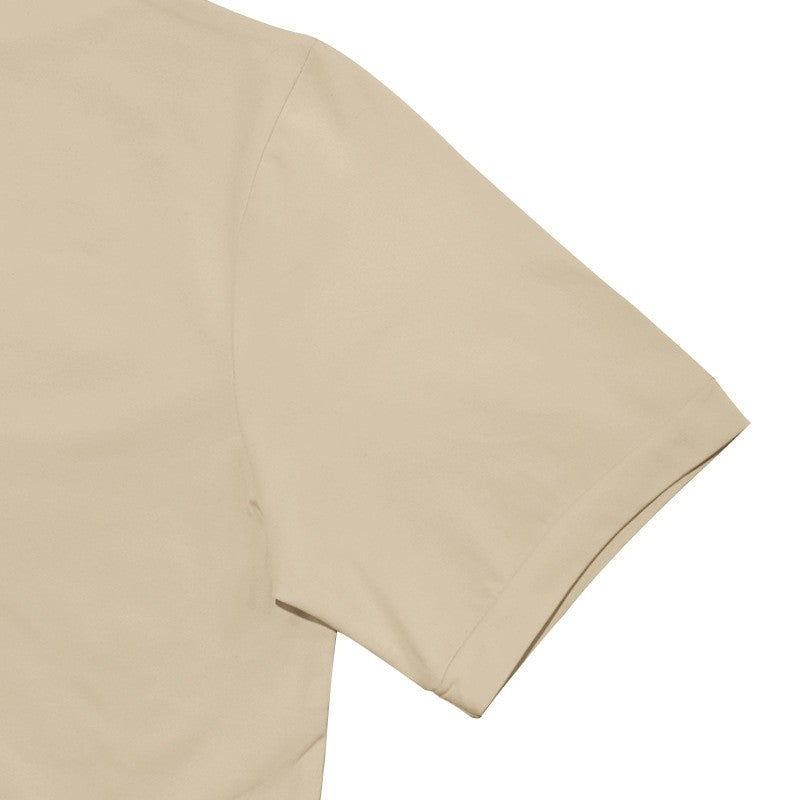 Cross-border Amazon 2024 summer solid color short-sleeved fashion bottoming shirt men's tight turtleneck T-shirt