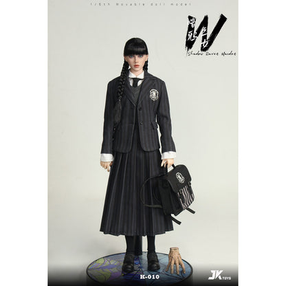 Boneco de Ação HIPLAY JKTOYS Shadow Raven Maiden Wednesday K-010 1/6