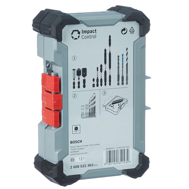 BOSCH 2608522363 Caixa de armazenamento de acessórios Chave de fenda Armazenamento Plásticos portáteis de alta dureza Caixa vazia Bosch Professional