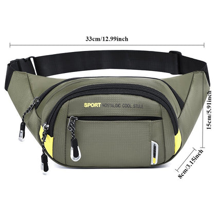 Unisex Mobile Waist Bag - Large Capacity, Water-Resistant, Durable for Work & Travel, Fashion Crossbody Pack Sports Bag